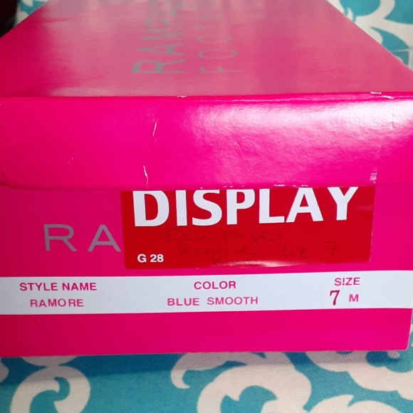 RAMPAGE RAMORE - Blue Pointed Toe Heel  Size 7 - Picture 3 of 12